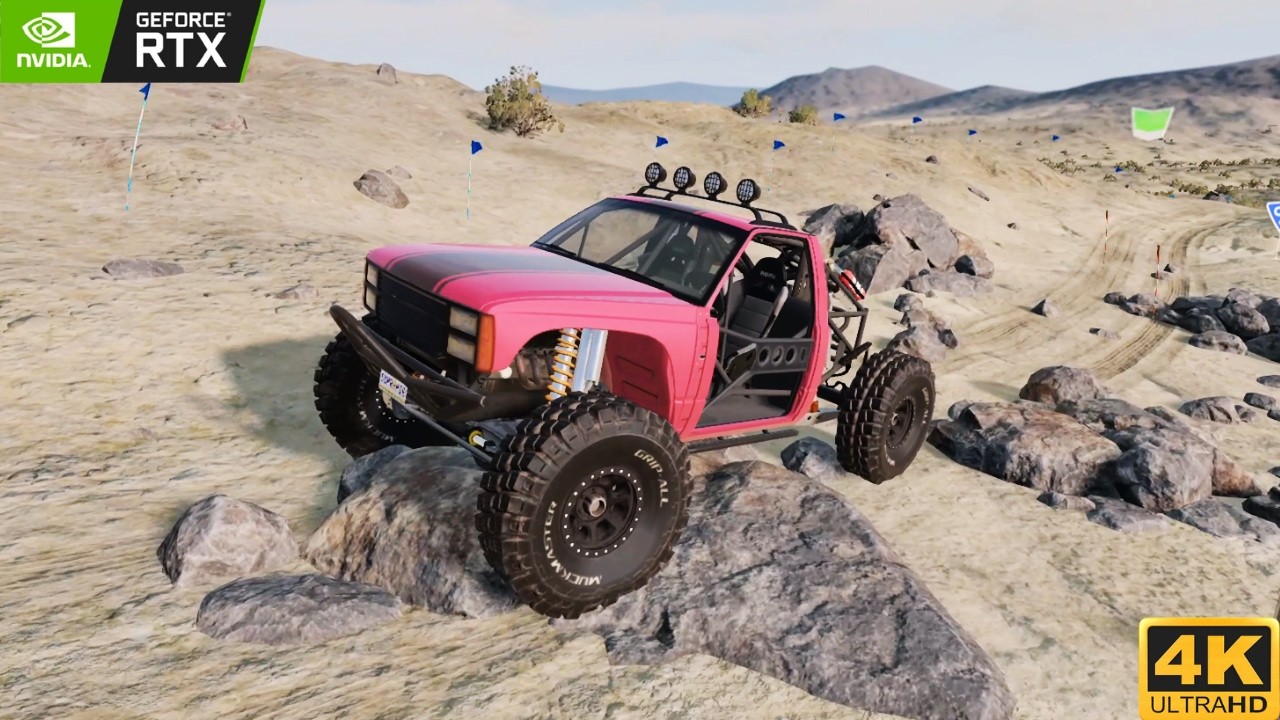 Offroad Trails Mountain Crawl - Free Roam Johnson Valley BeamNG Drive - Ultra Realistic Gameplay