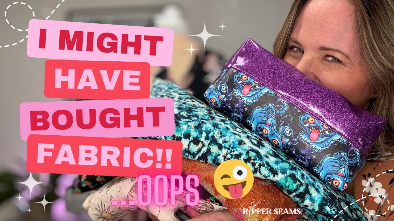 Sewing Catch Up + Fabric Haul | Toiles, Vinyl & SPARKLY Treasures!