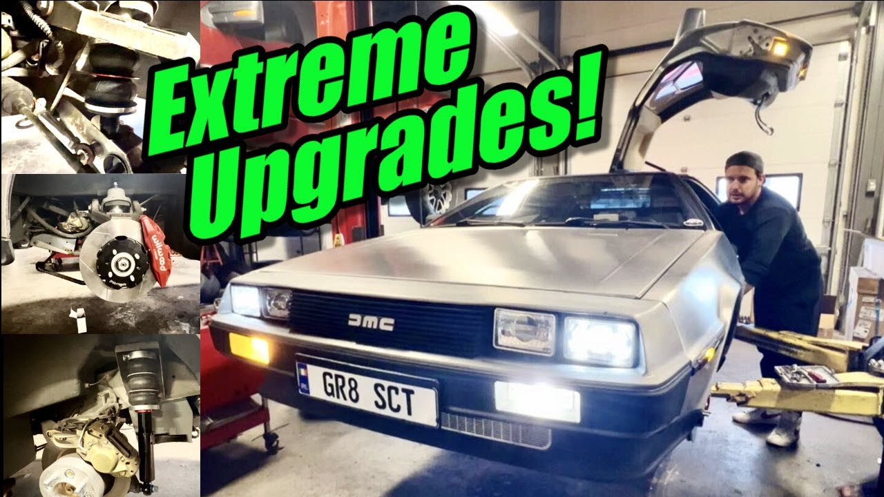 Front/Rear Intermotiv Air Lift Suspension, Wilwood Big Brakes, and VLEDs for this DeLorean