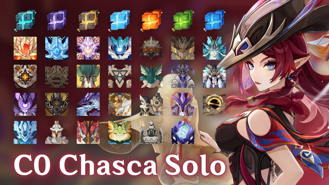 C0 Chasca Solo All World Bosses at World Level 9 - [Genshin Impact]