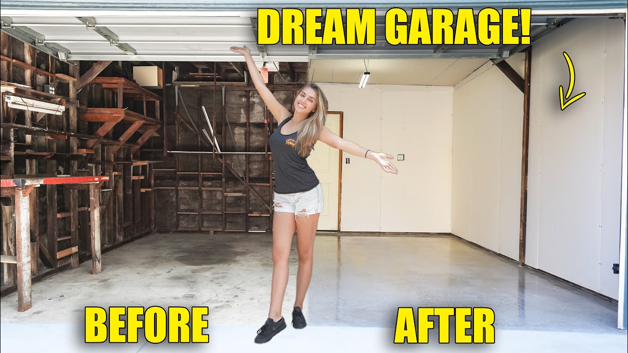 Building my DREAM GARAGE behind My NEW HOME! pt 1