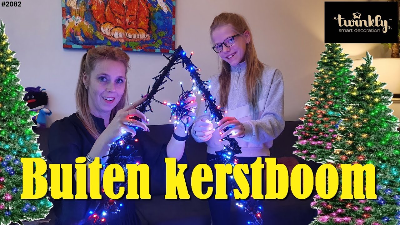 KERSTBOOM BUITENVERLICHTING in de KNOOP! TWINKLY 250 stuks in de BOOM PLAATSEN  #2082