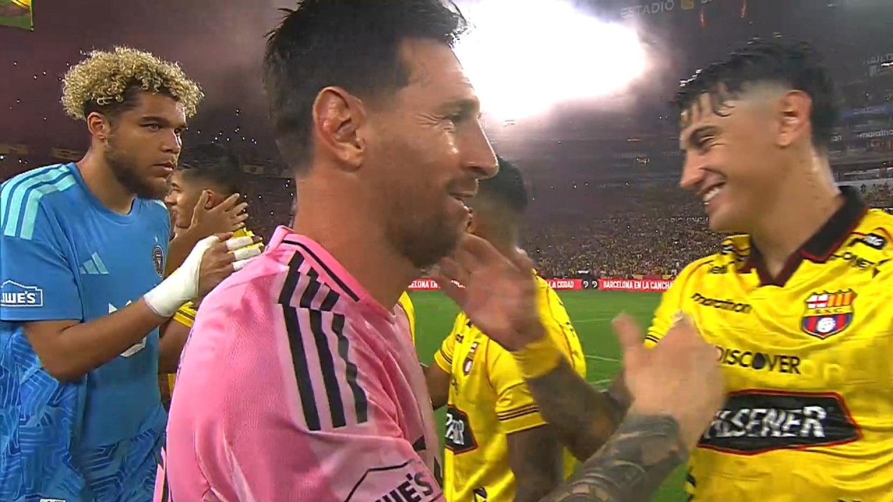 Messi goal & assist vs Barcelona SC