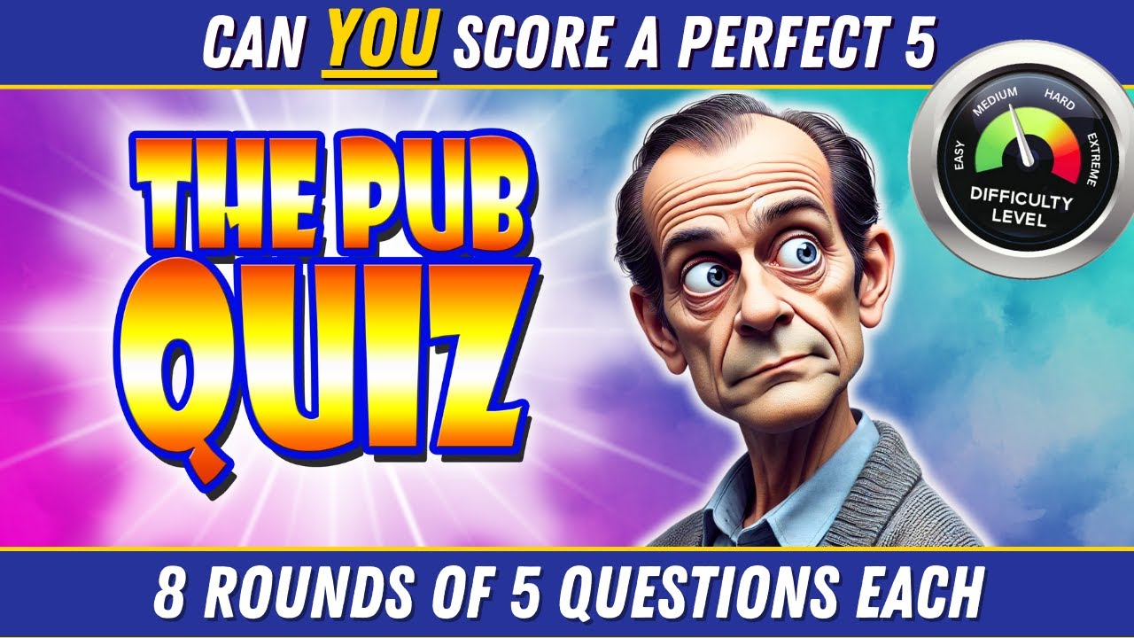 The Pub Quiz #93 – Ultimate Quiz Game | 40 Epic Trivia Questions!