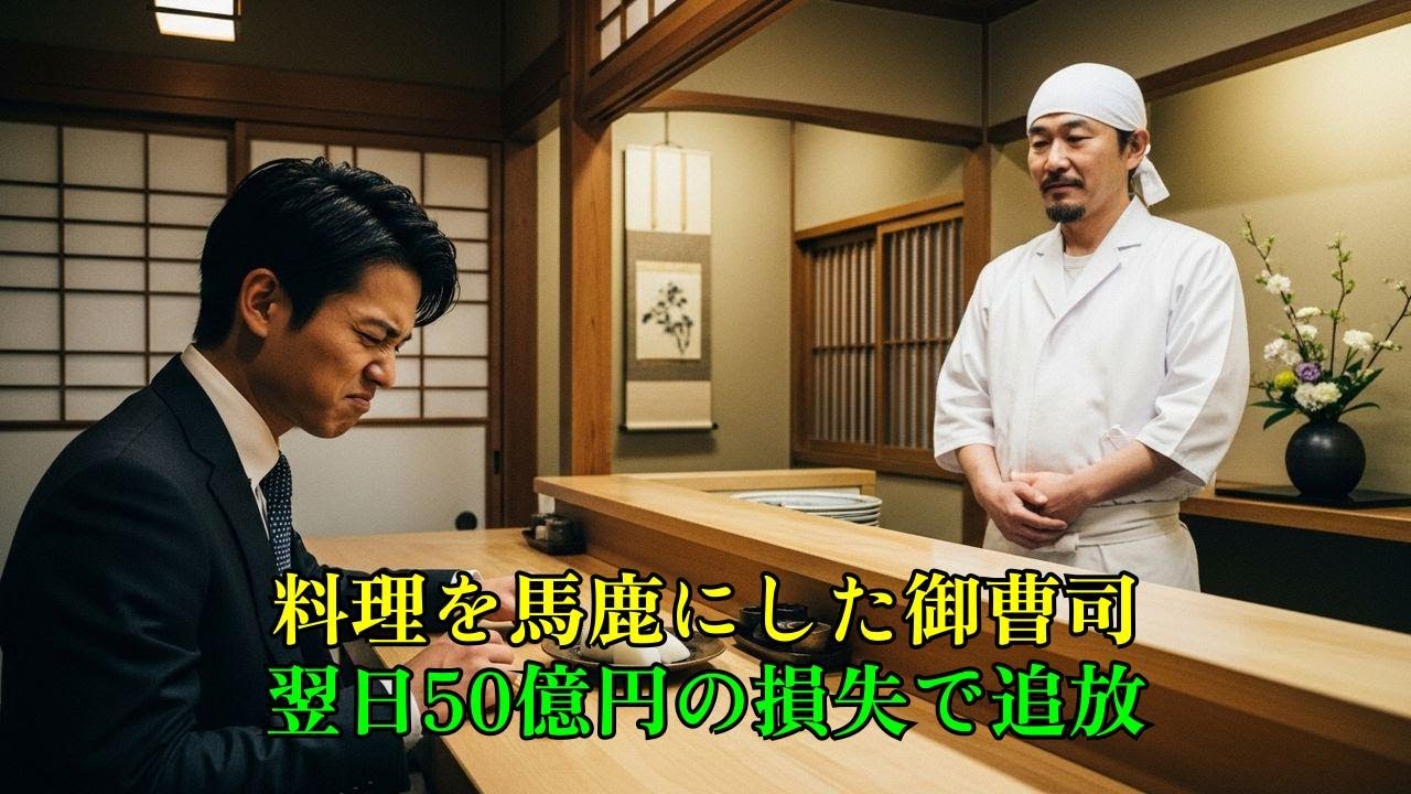 「この料理で金取るの？」見下した御曹司が翌日50億損失で絶望した理由