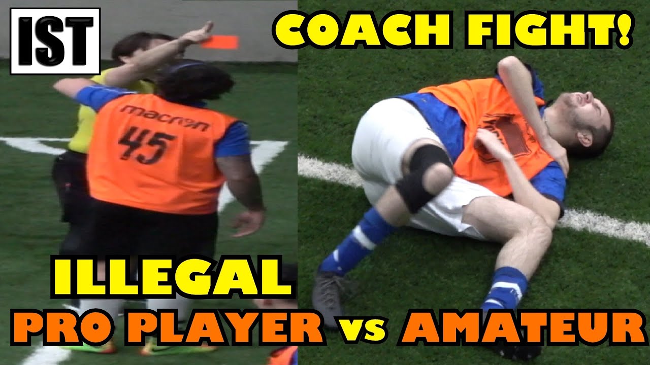 They Brought a PRO to a REC GAME!  Coach FIGHTS his own PLAYER!