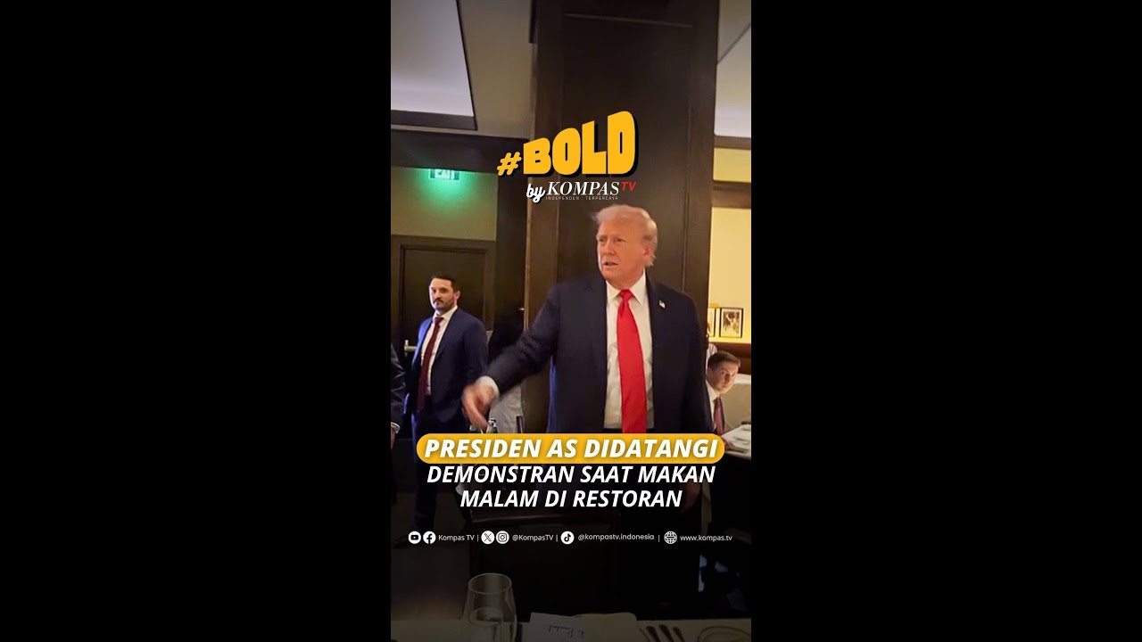 Presiden AS Didatangi Demonstran Saat Makan Malam di Restoran  #short