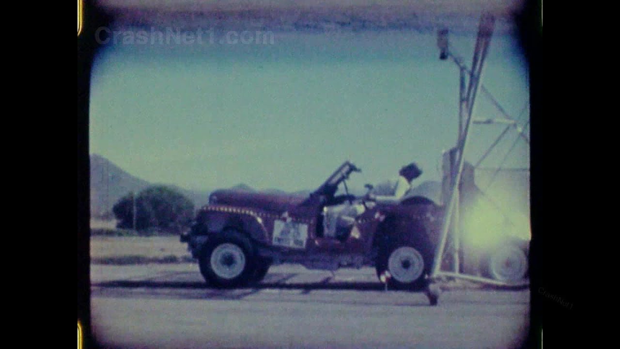 1978 Jeep CJ5 Townside | Rear Crash Test by NHTSA | CrashNet1