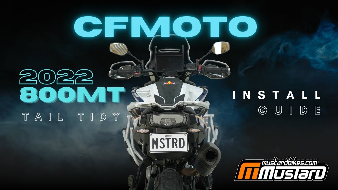 Installing a Mustard Bikes tail tidy on a 2022 CFMOTO 800 MT