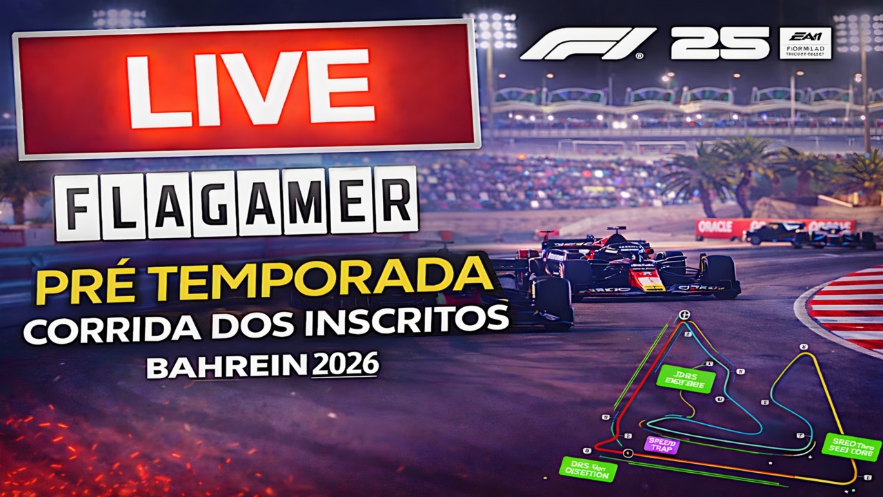 @FlaGamer29 PRÉ TEMPORADA DA CORRIDA DOS INSCRITOS 2026 F1 25 NO BAHREIN!