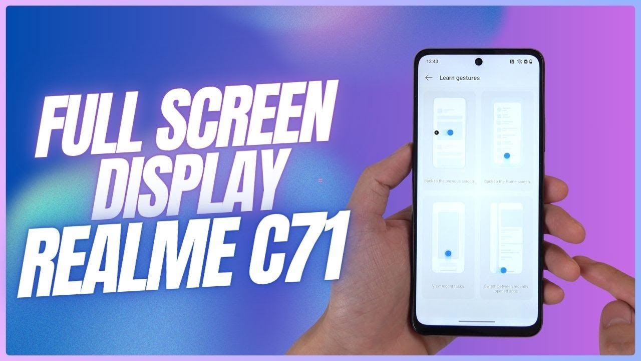 How to enable Full Screen Display Realme C71