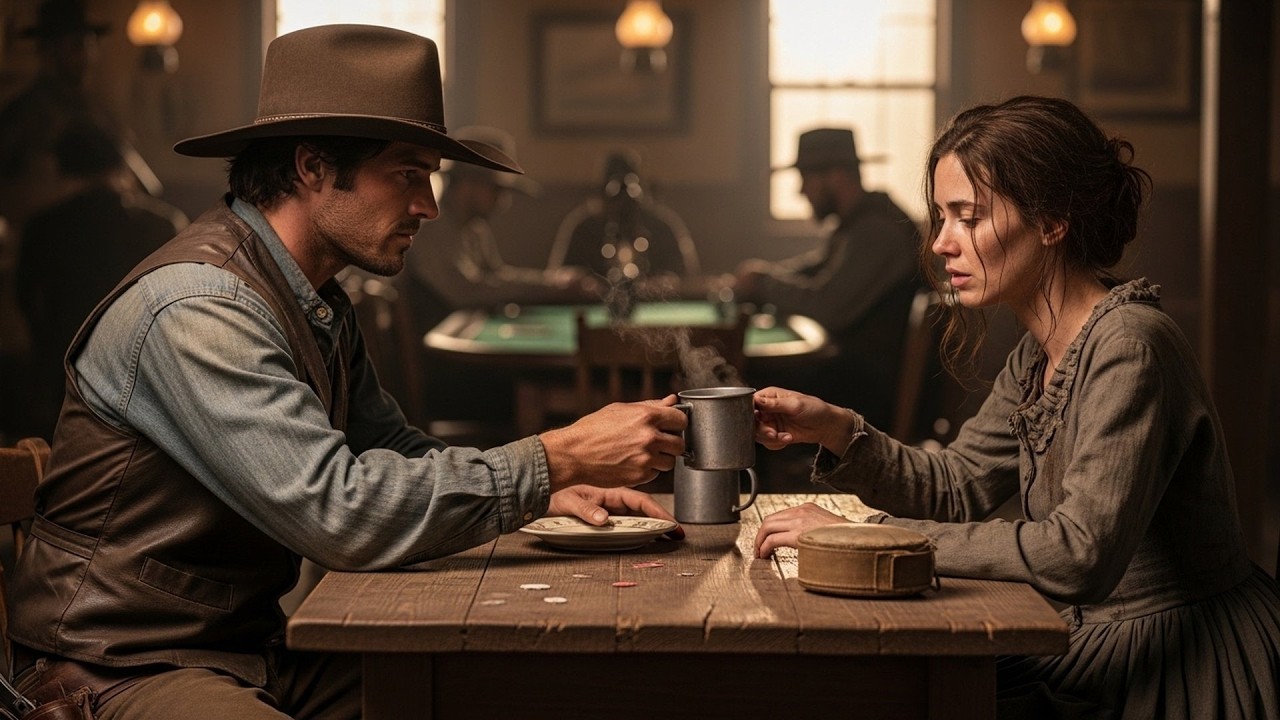 The Cowboy Found Her Begging for Scraps, Took Her to His Table and Made Her His Equal