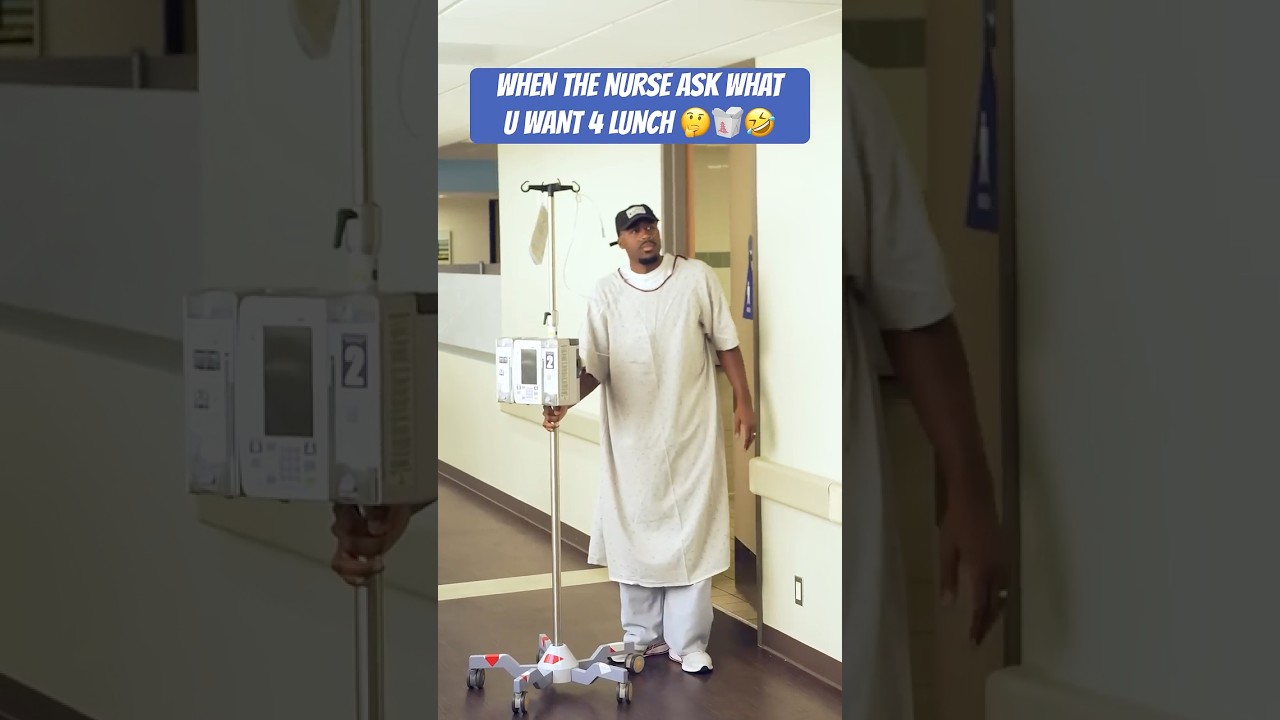 I&rsquo;m never getting discharged with this Nurse 😩🥡🥢🤣 Don&rsquo;t forget my Jello too