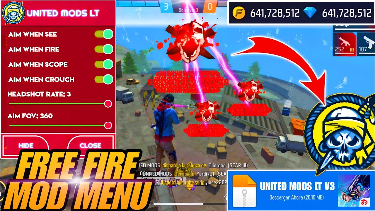 ✅&iexcl;Nuevo! Mod Menu Free Fire Hack🔥Android📱iPhone🖥️PC🔑Antiban⚡Optimizado Mediafire 2025 Link Directo🤑💎
