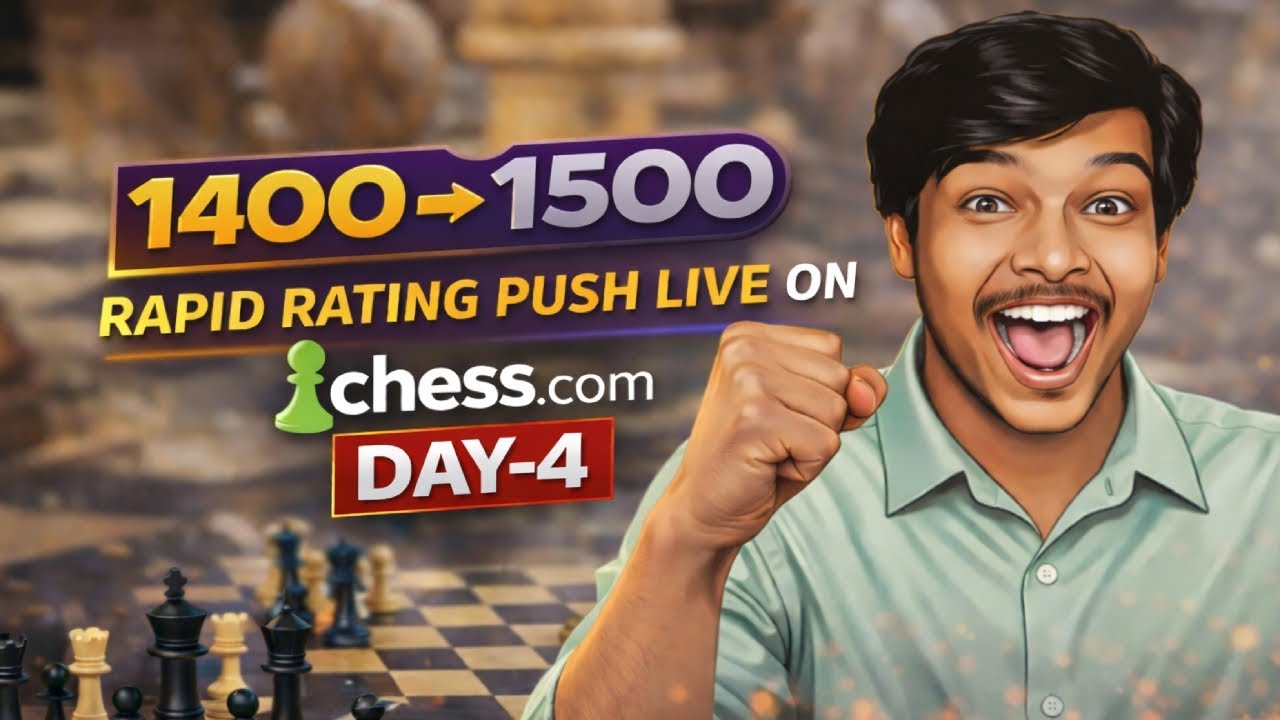Road to 1500 ♟️ | 1400+ Rating LIVE Chess | Win & Learn 🔥