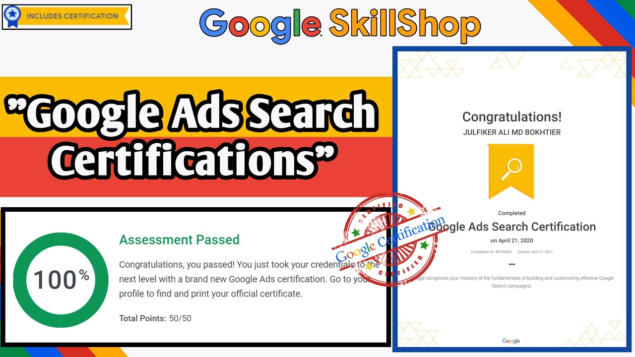 Google Ads Search Certification Exam Answers | 2020 | Updated Answer