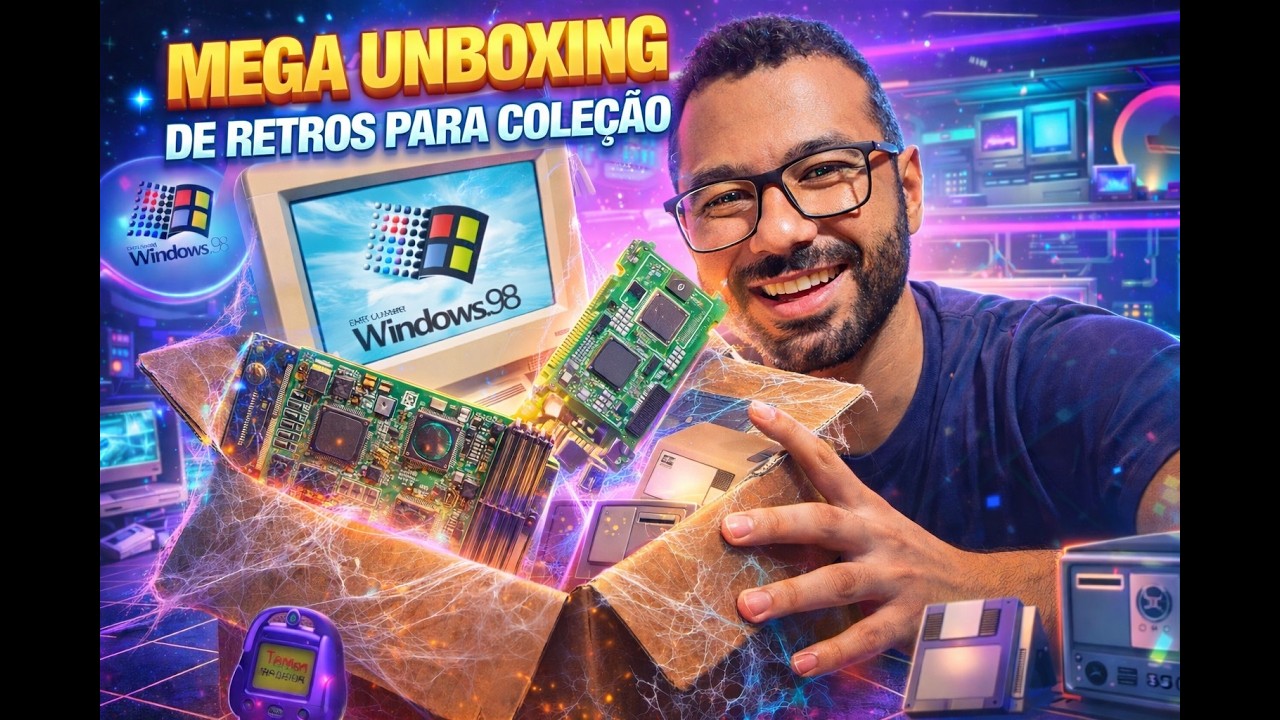 Um mega UNBOXING de retros para coleção