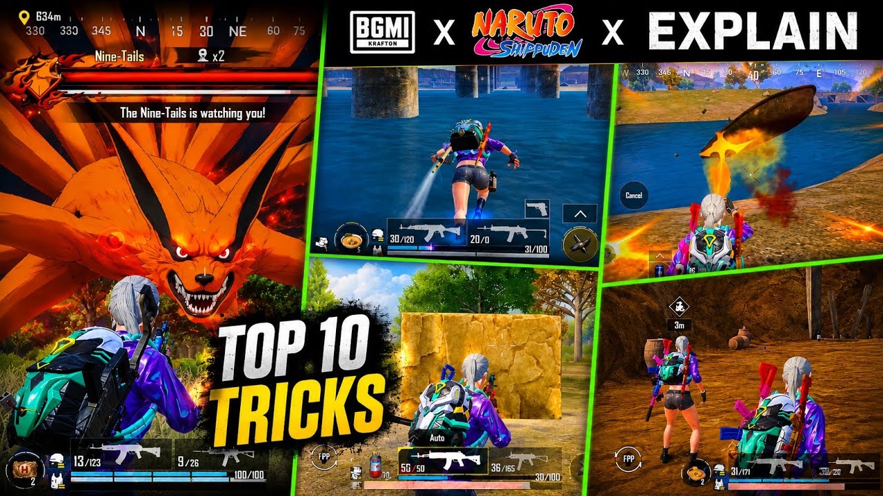 BGMI 4.5 Update Top 10 Hidden Tricks 🔥 Naruto Update Explained | PUBG Mobile 4.5