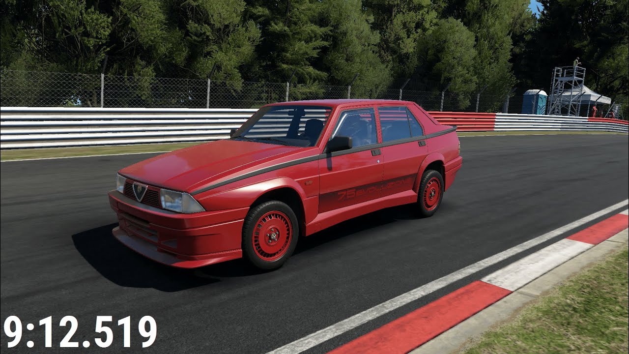 Alfa Romeo 75 Turbo Evoluzione 1986 on Nürburgring Nordschleife | Assetto Corsa EVO 0.4