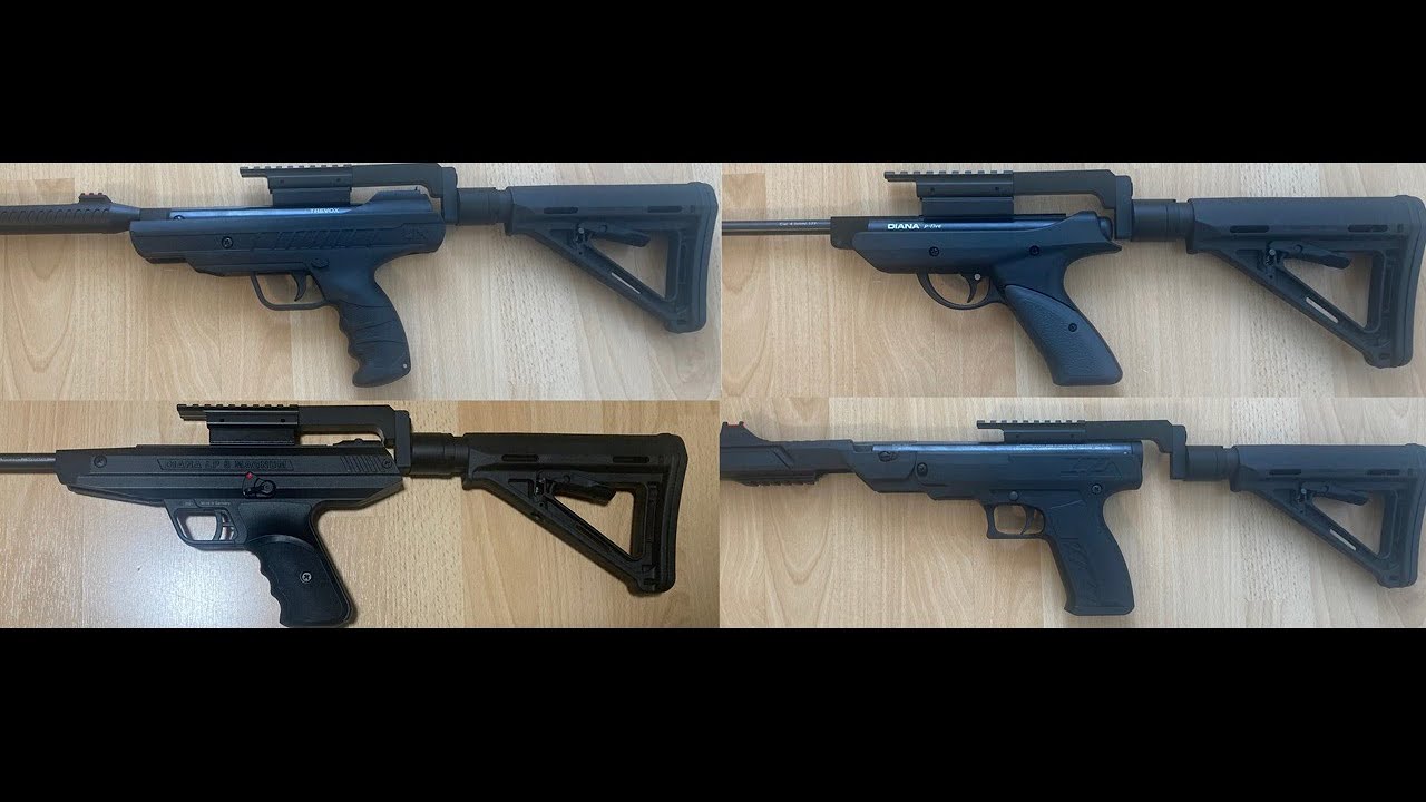 Universal stock for ALL air pistols, NO 3D print! Part5: Break Barrels: UX Trevox, Diana P-Five etc