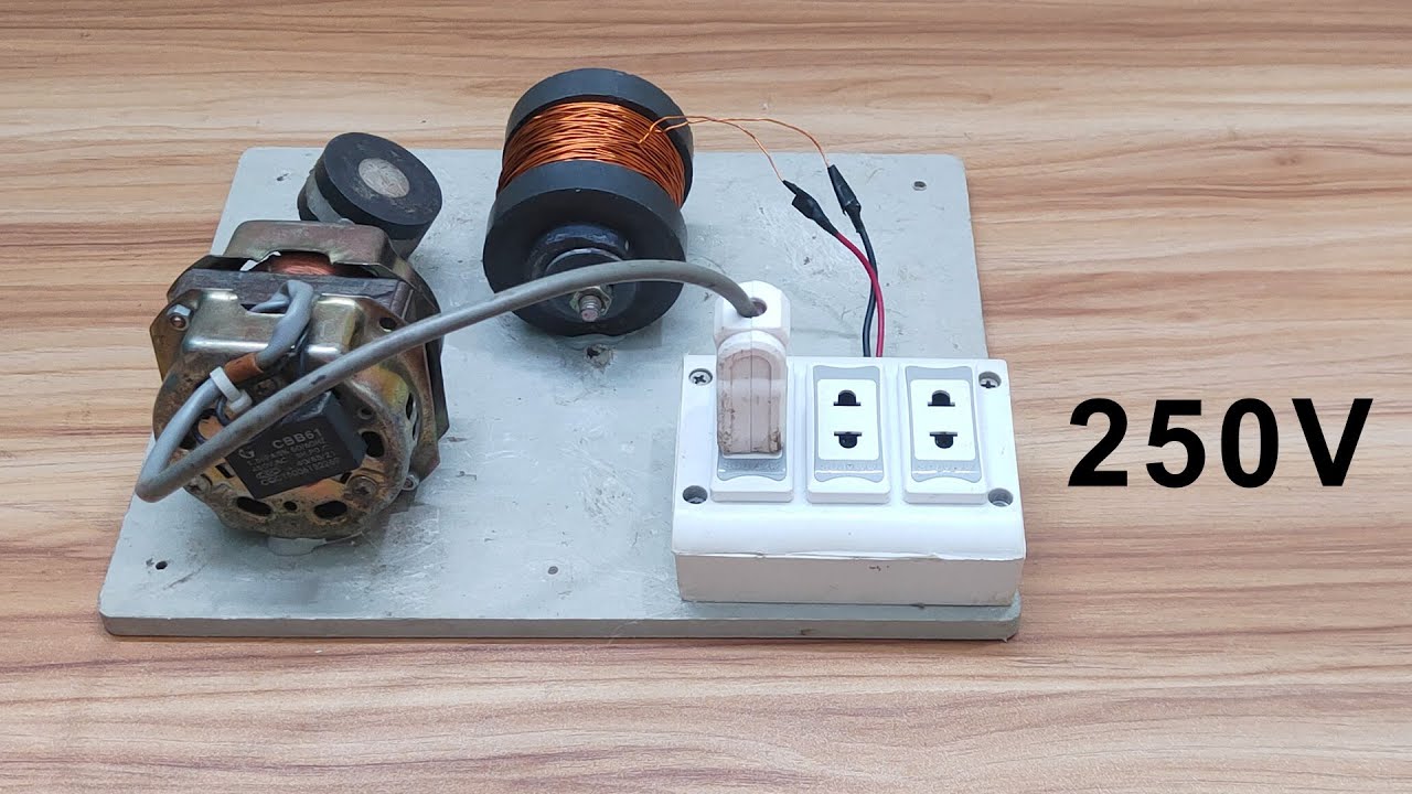 New amazing powerful free energy generator 250v from pvc copper wire at home 2026