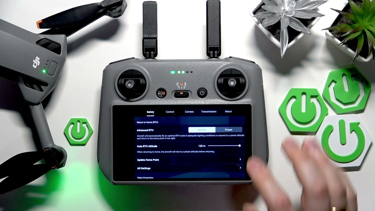DJI Mini 5 Pro &mdash; как настроить высоту автоматического возврата домой