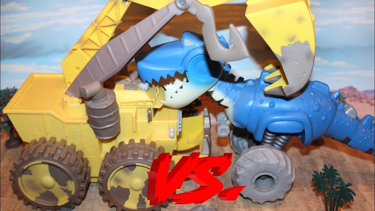 Mattel Disney Cars on the Road Roll & Chomp Dino (T-Rex) vs. Screamin' Banshee (Short Story)