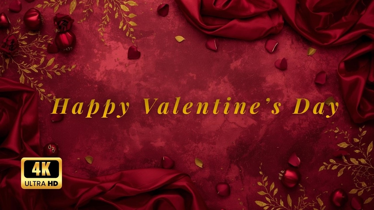 “Happy Valentine’s Day 💖Background – Luxury Romantic Screensaver 4K”