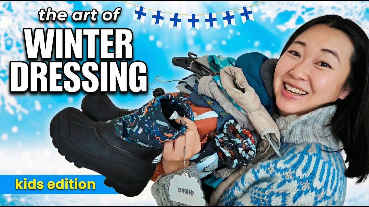 Что носят 🇫🇮 финские дети зимой | Зимняя одежда в Финляндии