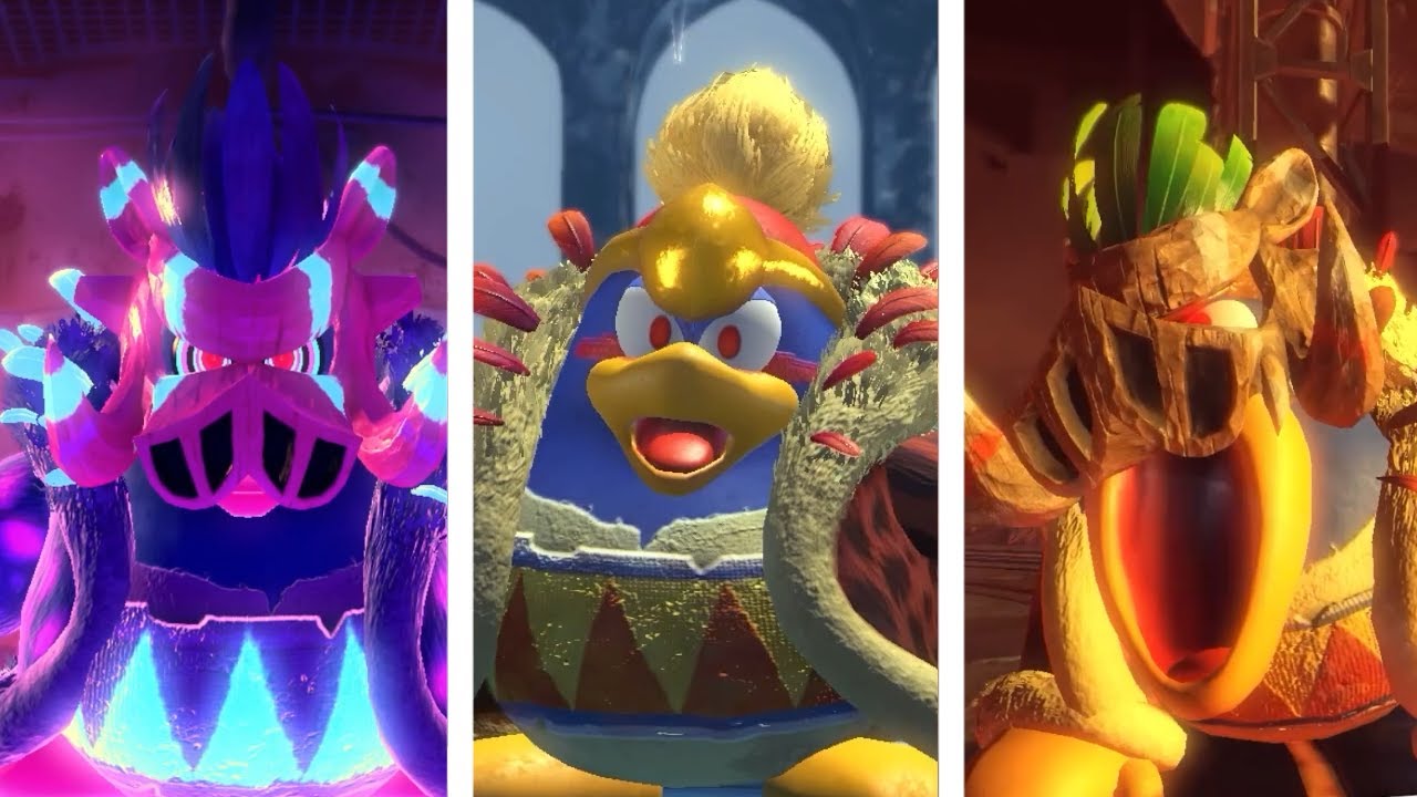 Kirby and the Forgotten Land - All King Dedede Battles