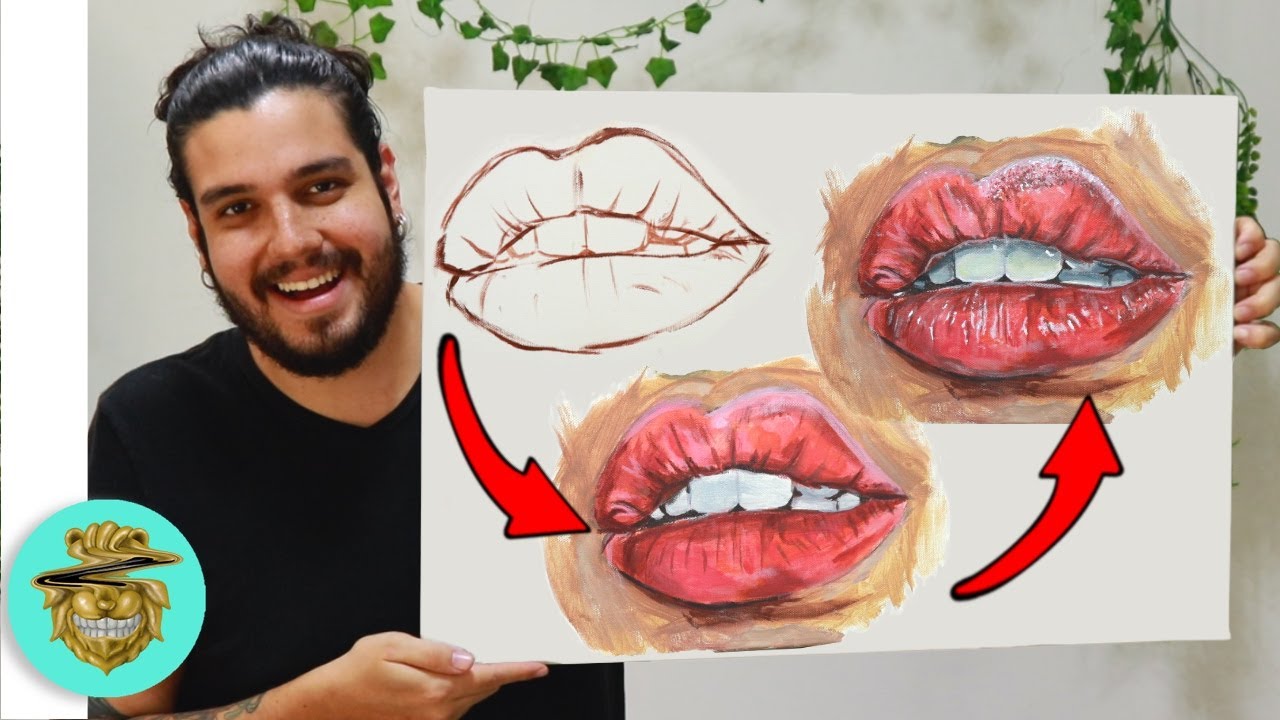 COMO pintar LABIOS realistas FÁCIL - Tutorial PASO a PASO