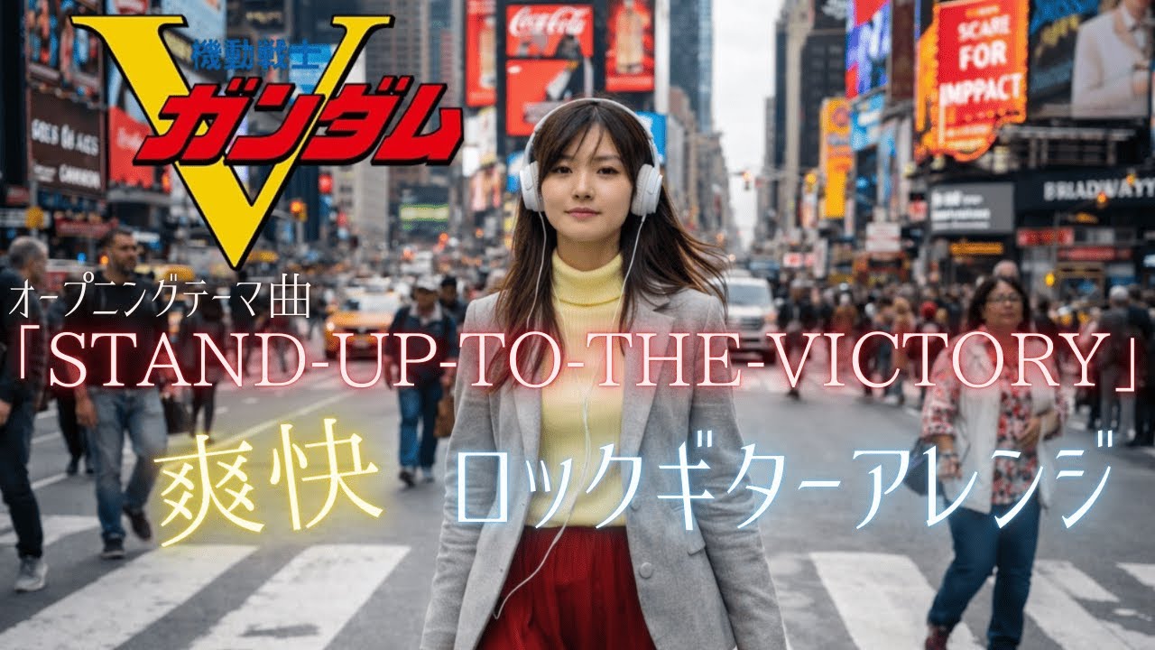 【機動戦士Vガンダム】オープニング曲「STAND UP TO THE VICTORY」ギターロックアレンジ　AI remixカバー