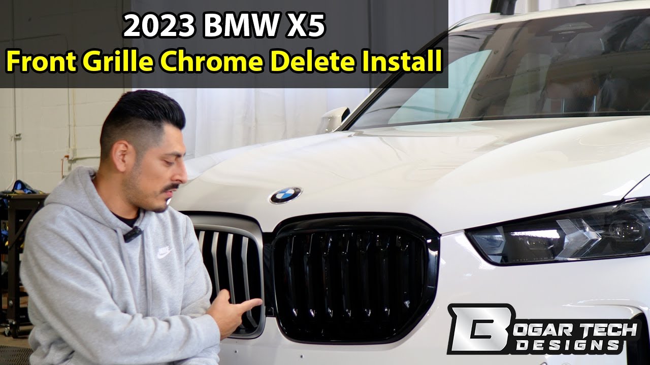 BMW X5 2024-2025 Передняя решетка хром Удалить Установить