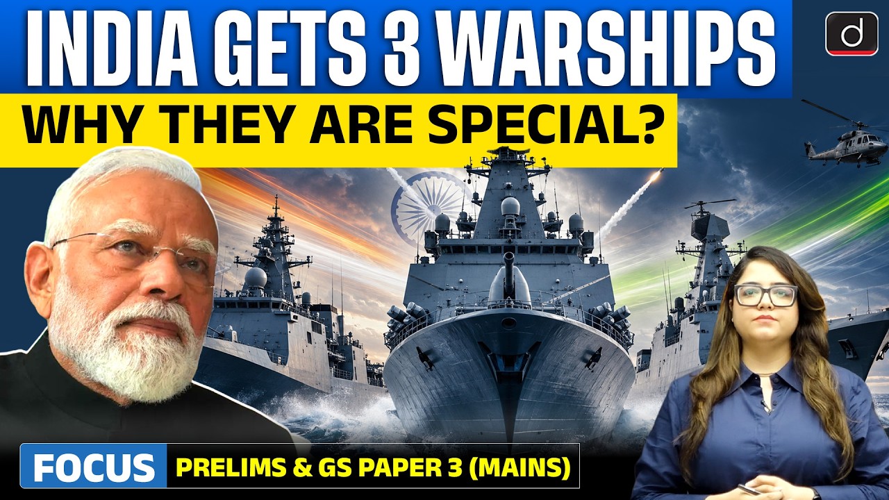 New Indigenous Warships | INS Dunagiri, Sanshodhak & Agray | Latest Update | Drishti IAS English