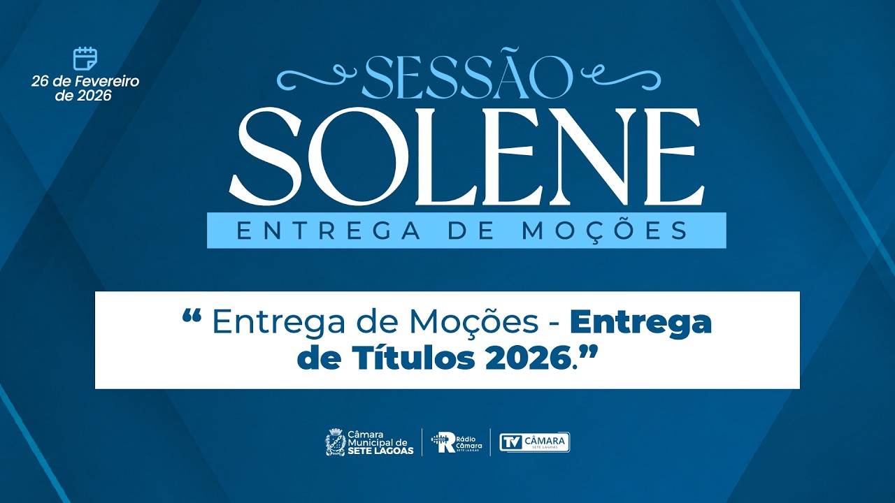 Sessão Solene: Entrega de Títulos 2026
