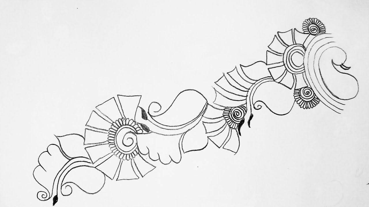 very simple and beautiful arabic mehndi design 