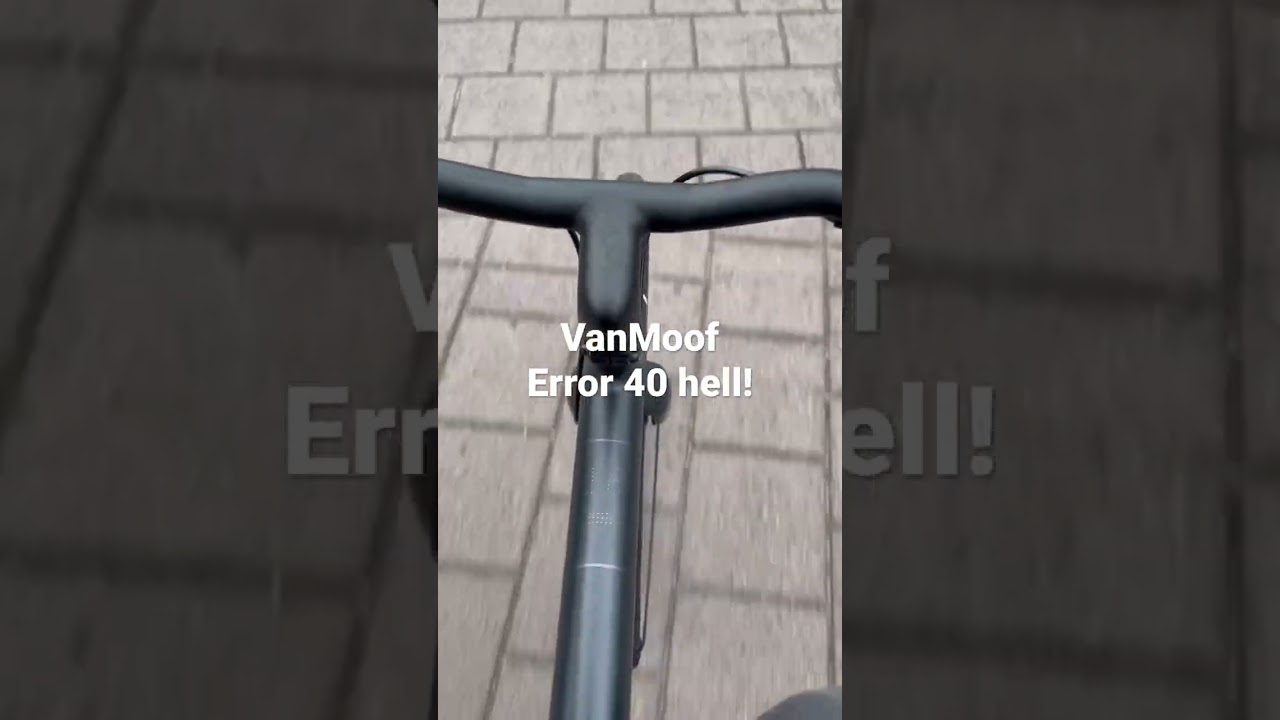 Paid 2000 Euros for a VanMoof X3 to drive around town like a fool with Error 40. #donotbuy