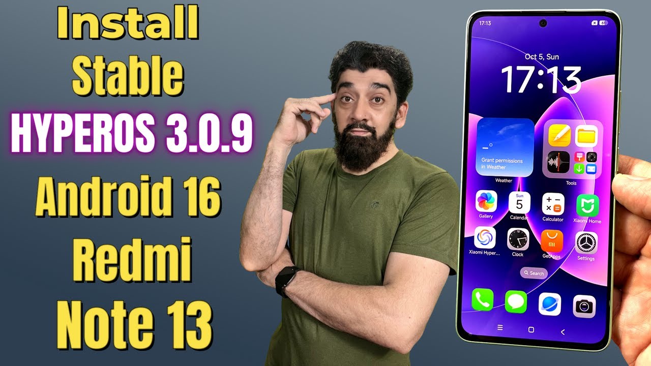 Update Redmi Note 13 To HyperOS 3.0.9 Android 16