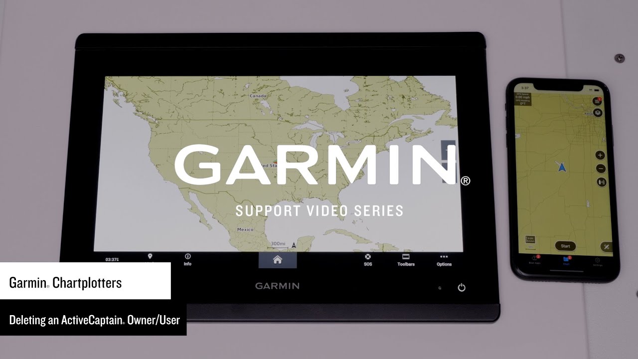 Поддержка Garmin | Картплоттеры Garmin | Удаление информации о пользователе ActiveCaptain®