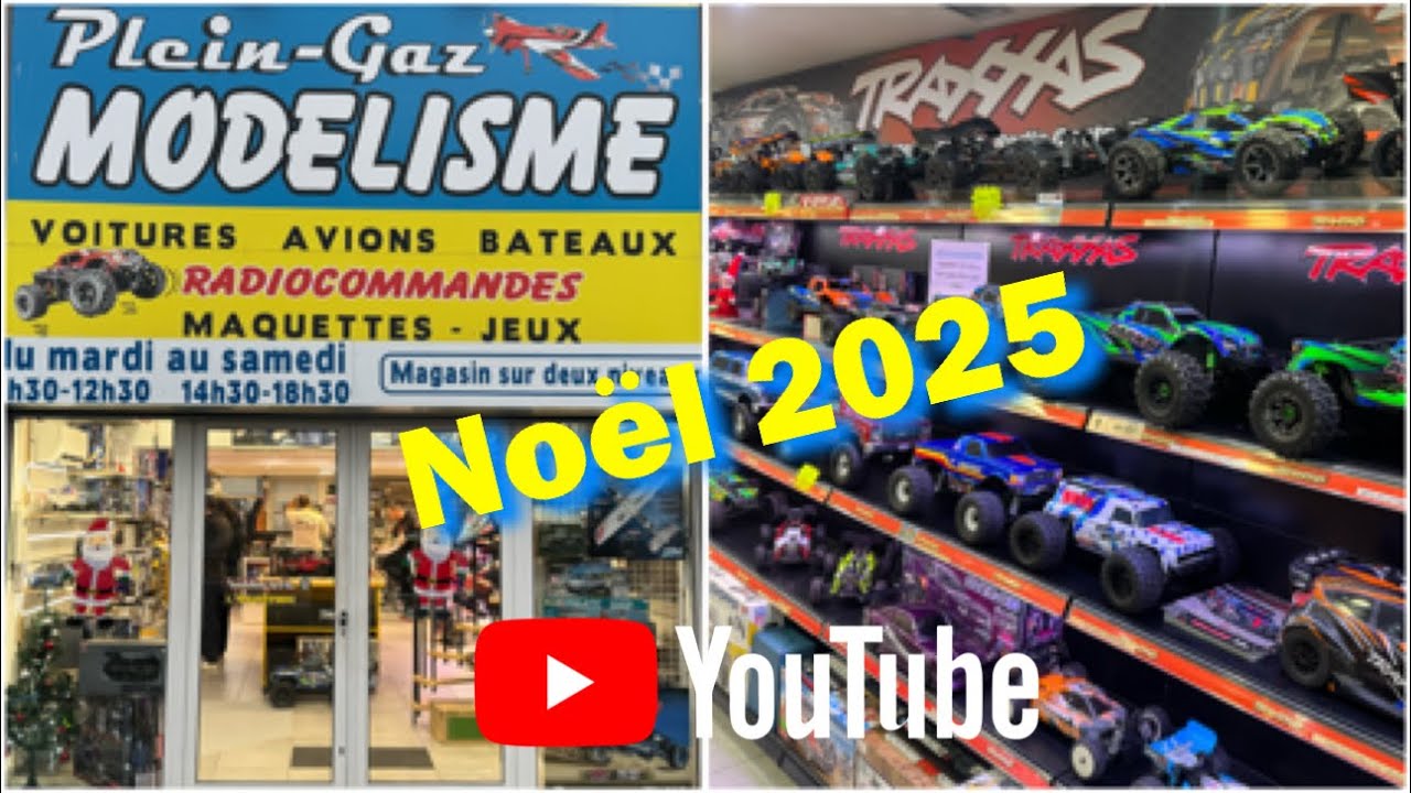 ✅ PLEIN GAZ MODELISME FREJUS - VISITE du MAGASIN VEILLE NO&Euml;L 2025 -HOBBYTECH-KYOSHO-SPARKO-TAMIYA !