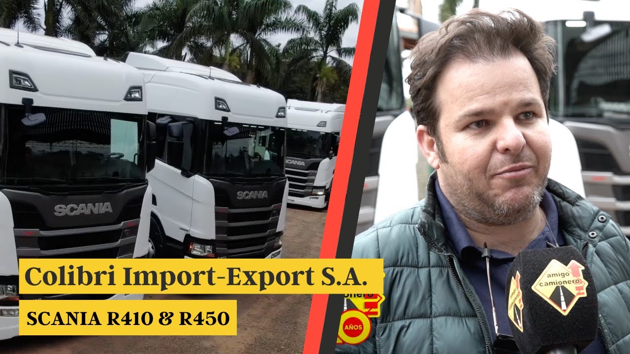 Colibri Import Export S.A. entregó 3 camiones Scania R410 y un Scania R450