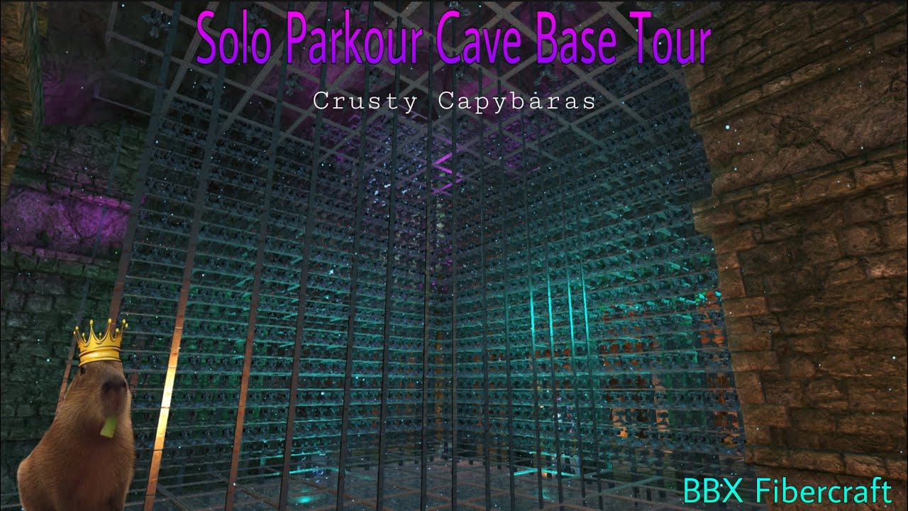 Solo Parkour Cave Base Tour | Crusty Capybaras | BBX Fibercraft