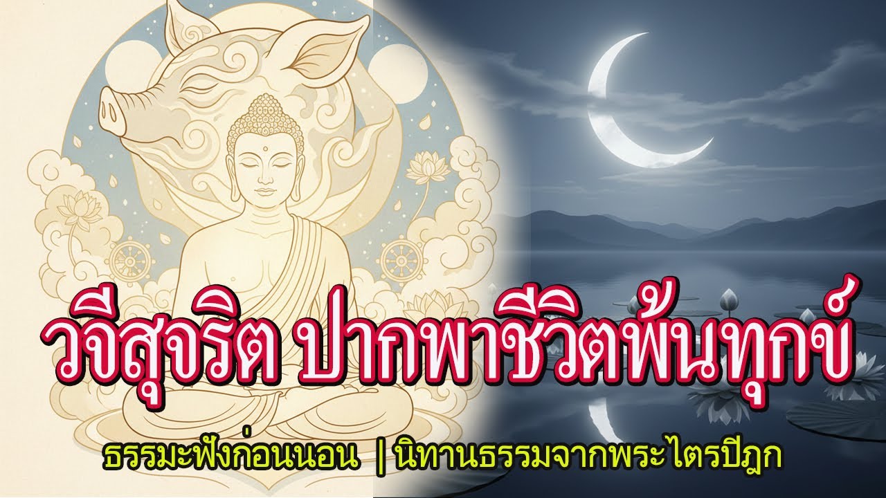 วจีสุจริต ปากพาชีวิตพ้นทุกข์ | ธรรมะฟังก่อนนอน | นิทานธรรมจากพระไตรปิฎก