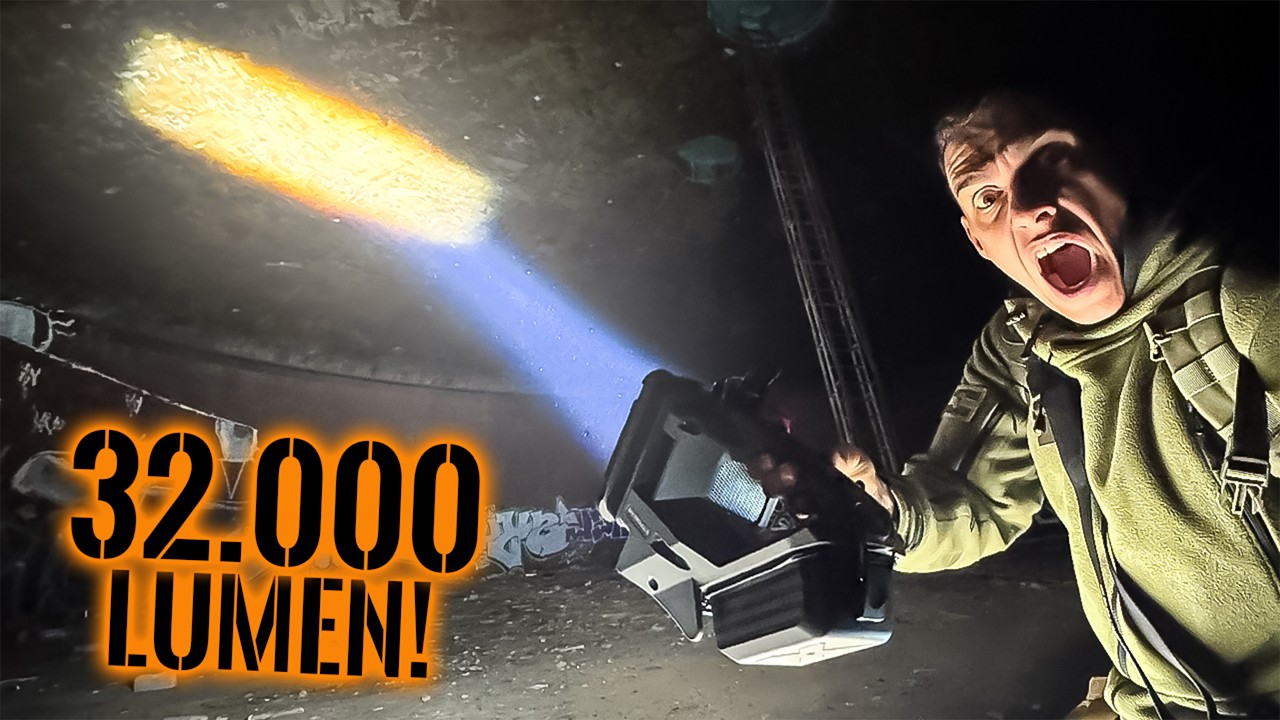 Der BESTE Suchscheinwerfer der WELT?! - H&auml;rtetest im KEROSINTANK | Mattin