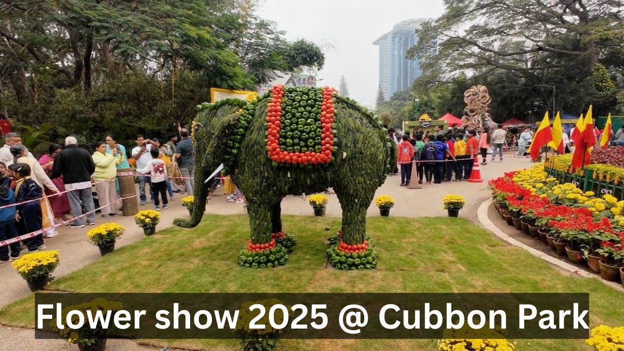 Flower Show 2025  at Cubbon Park 🌺 |Bengaluru Flower Festival Tour | Sancharivinod