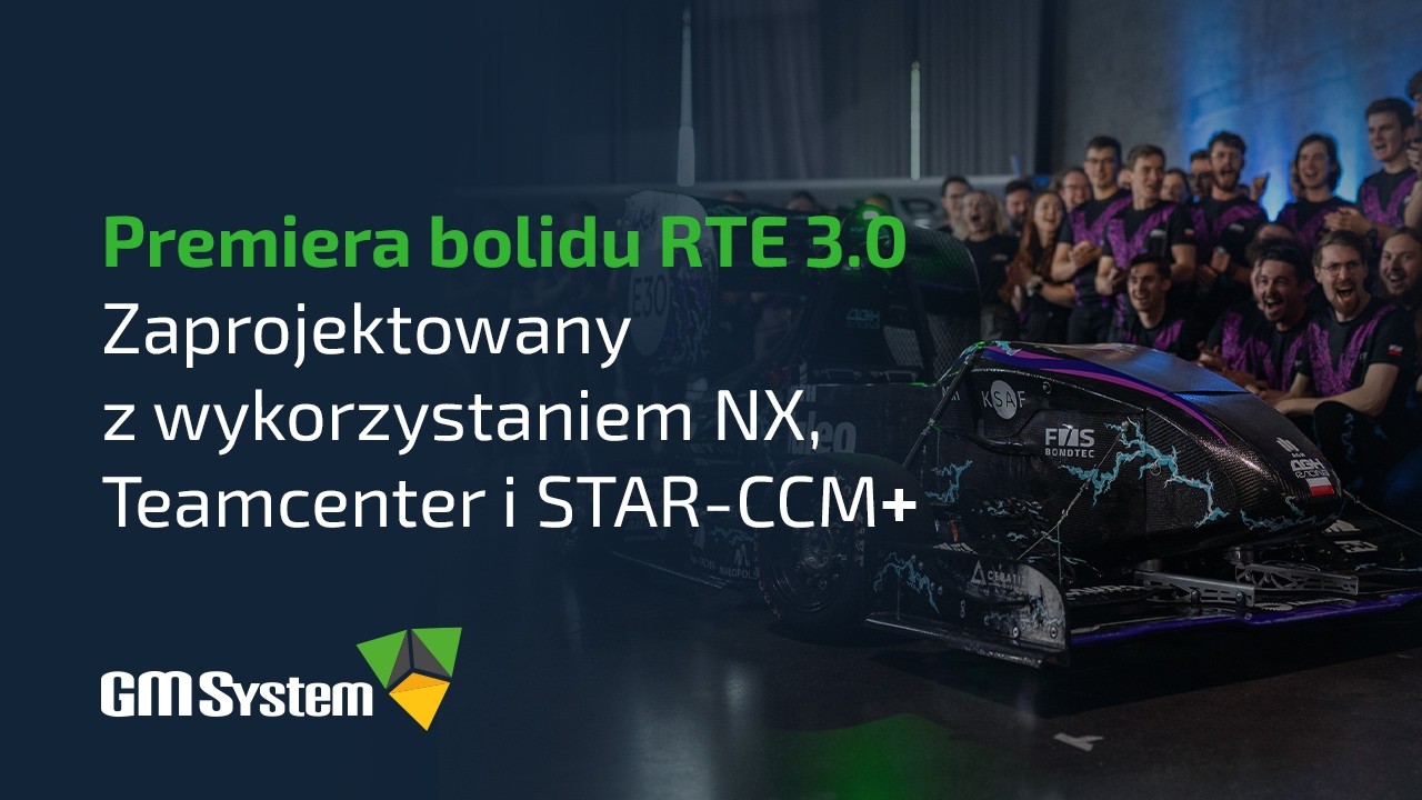ELEKTRYCZNY BOLID RTE 3.0, AGH RACING - ZAPROJEKTOWANY Z WYKORZYSTANIEM NX, TEAMCENTER, STAR-CCM+.