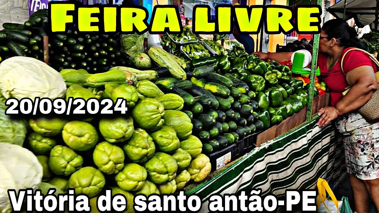 20/09/2024* MUITA FARTURA NA FEIRA LIVRE DE VITÓRIA DE SANTO ANTÃO-PERNAMBUCO