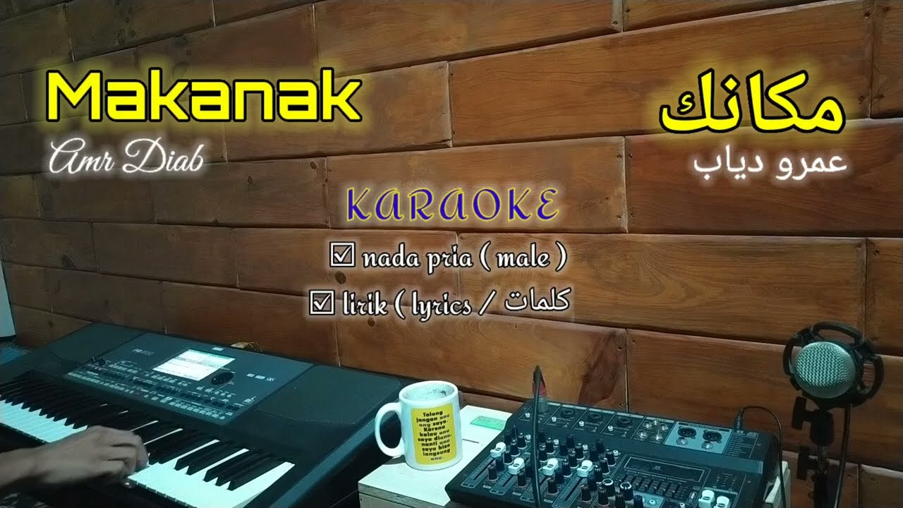 Amr Diab - Makanak ( New Album 2024 ) KARAOKE - male | عمرو دياب - مكانك البوم ٢٠٢٤