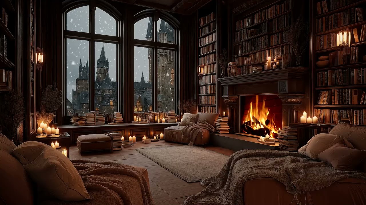 Sleepy Fireplace Ambience 🔥 Warm Crackling Sounds for Calm & Comfort