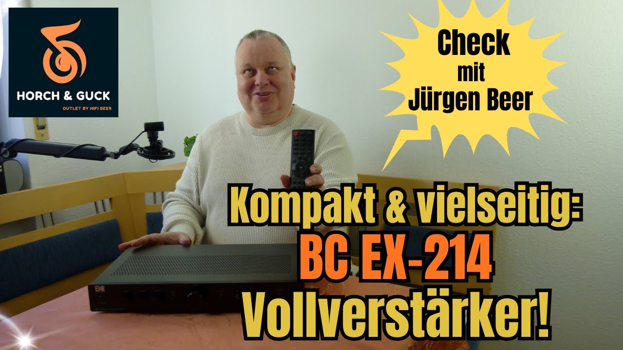 BC Acoustique EX-214 – kompakter Bluetooth-Verstärker mit USB, Phono & Digital im Check!